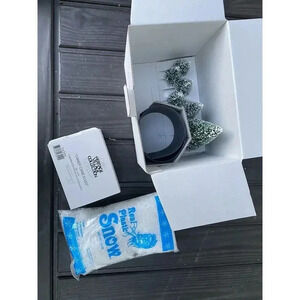 Department 56 Village Accessories Trees Road Snow Candy Cane Elves Set NIB Mint